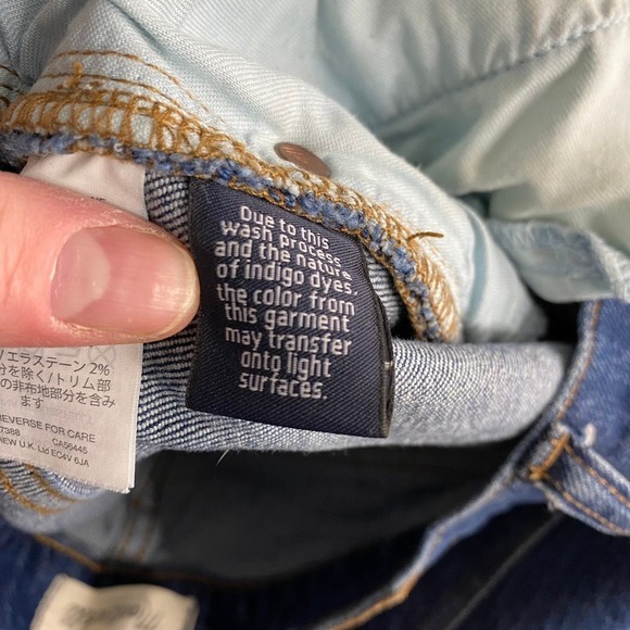 Madewell Dark Wash The Slim Boyfriend Jean Relaxed Straight Leg Size 25 - Picture 5 of 9